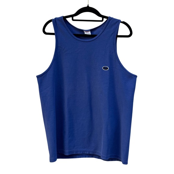 Speedo Other - Speedo Men's Blue Athletic Tank Top Large Mesh Made in USA Vintage